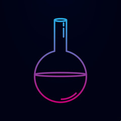 Chemical test tube nolan icon. Simple thin line, outline vector of medecine icons for ui and ux, website or mobile application