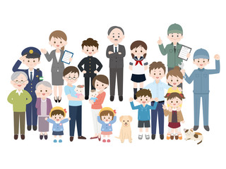 色々な人々 素材集1