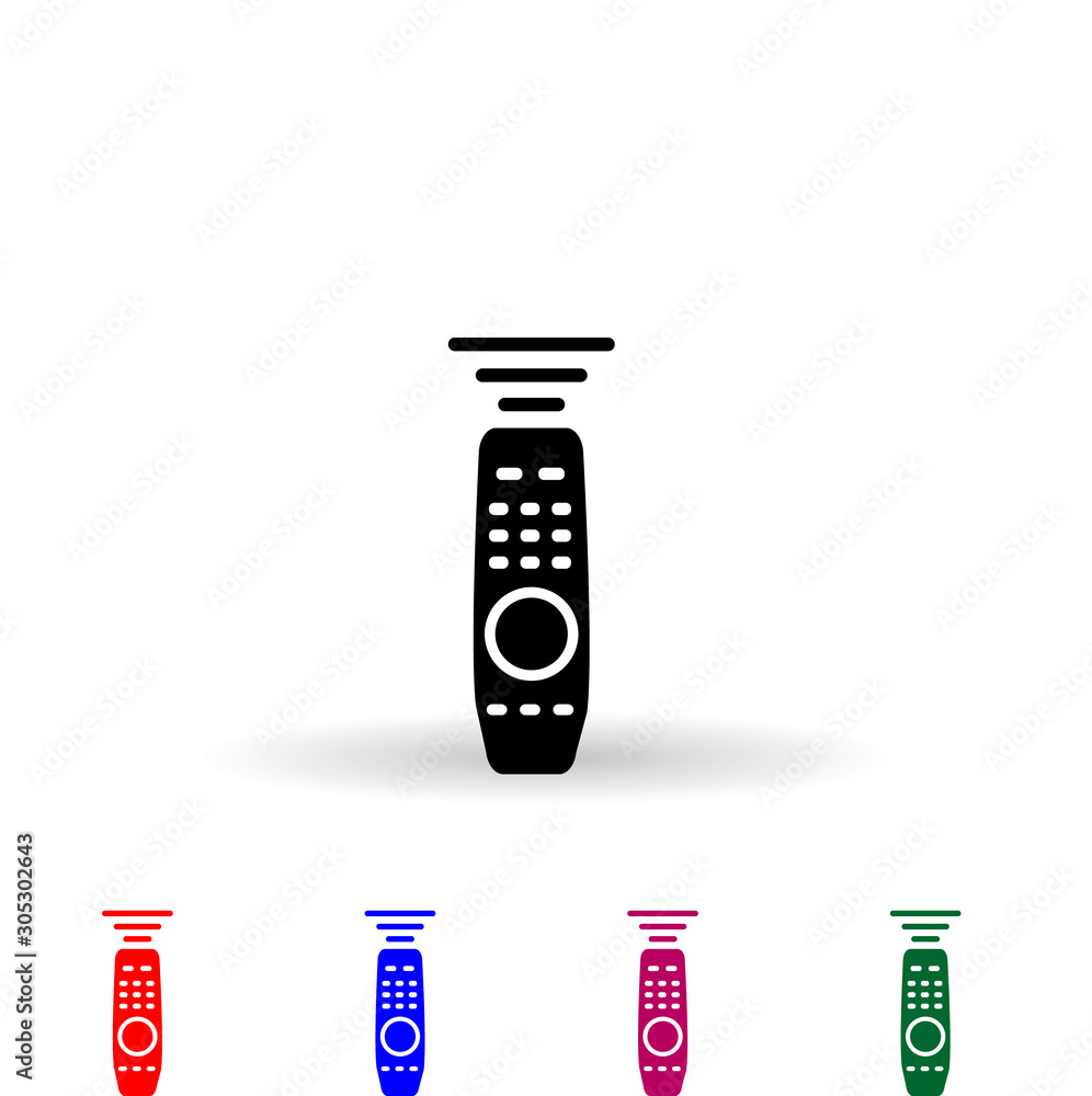 Aufkleber tv control multi color icon. simple glyph, flat vector of media icons for ui and ux, website or mobi