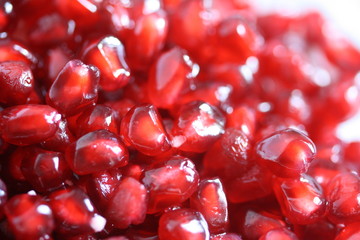 Ripe juicy seeds of a pomegranate