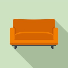 Sofa armchair icon. Flat illustration of sofa armchair vector icon for web design