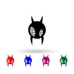monster multi color icon. Simple glyph, flat vector of monsters icons for ui and ux, website or mobile application