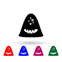 monster multi color icon. Simple glyph, flat vector of monsters icons for ui and ux, website or mobile application