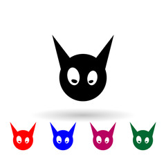 monster multi color icon. Simple glyph, flat vector of monsters icons for ui and ux, website or mobile application