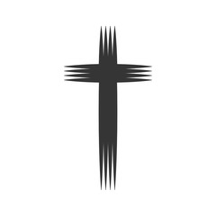 Christian Cross icon - vector.