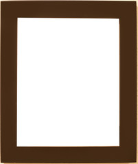 Wooden picture frame isolated on white background. Perfect for a presentation that you can customize with your own photos.