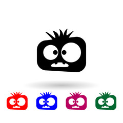 monster multi color icon. Simple glyph, flat vector of monsters icons for ui and ux, website or mobile application