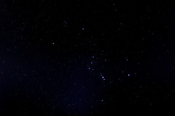 Starry night sky. Stars in the dark night sky.