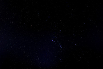 Starry night sky. Stars in the dark night sky.