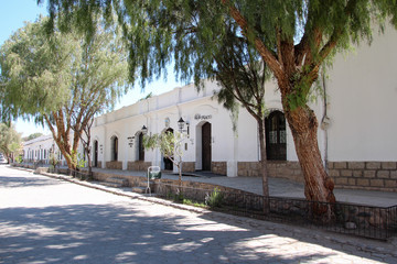 In a street in the village of Cachi, Argentina