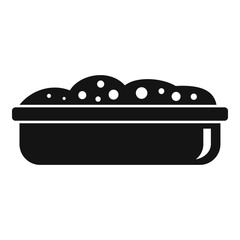 Soil pot icon. Simple illustration of soil pot vector icon for web design isolated on white background