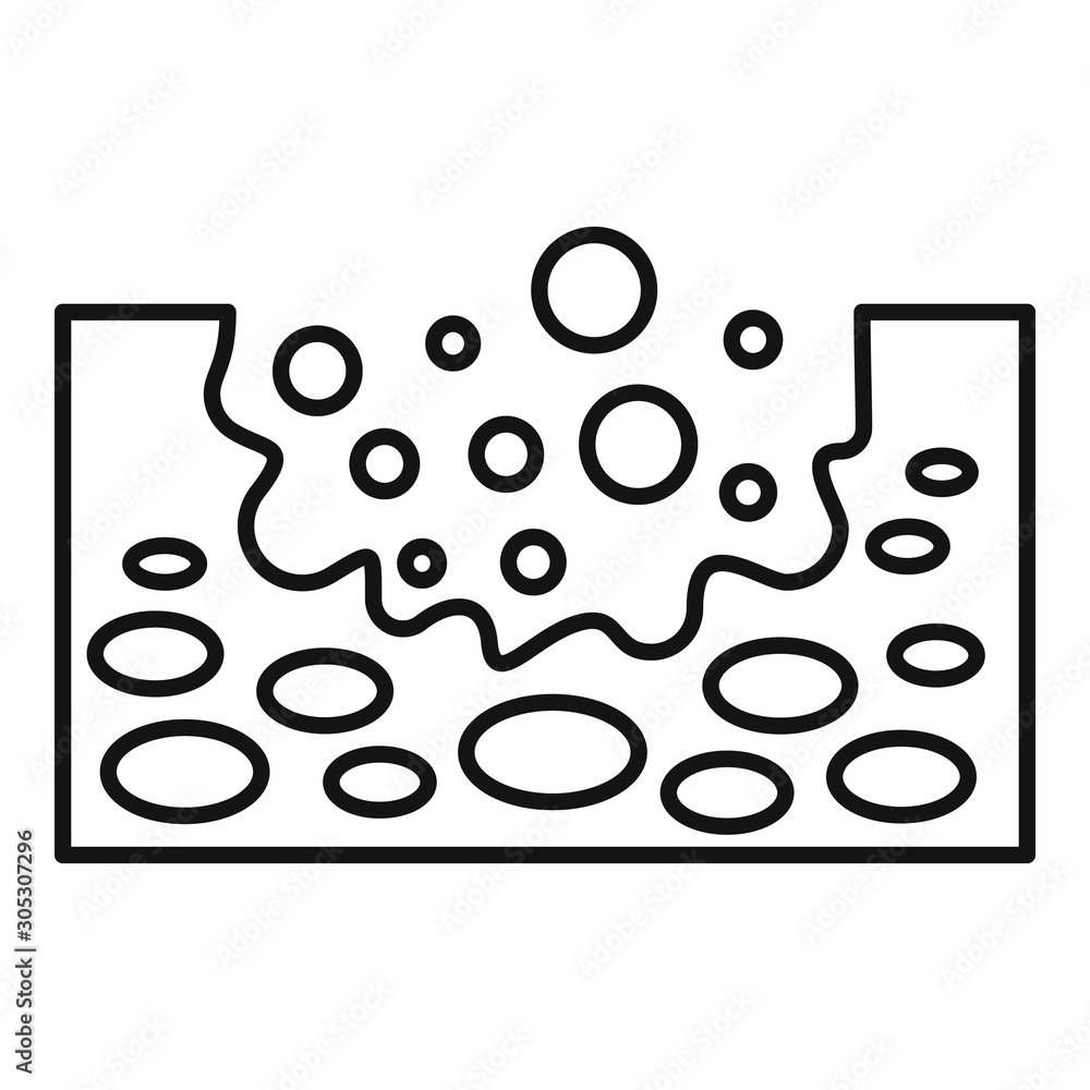 Poster soil ground icon. outline soil ground vector icon for web design isolated on white background