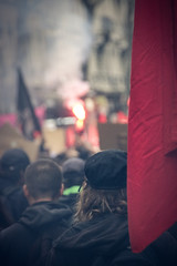 manifestation dans la rue