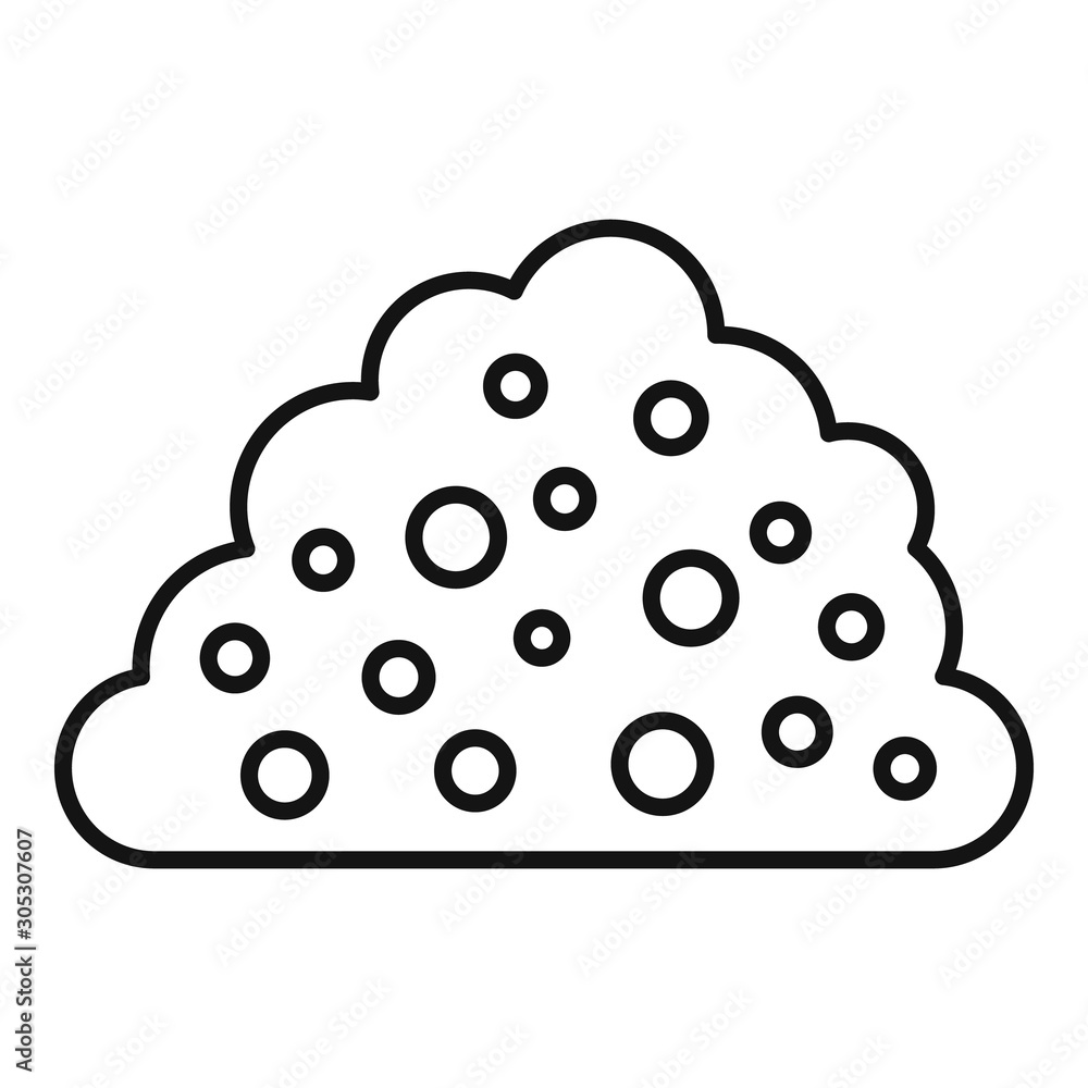 Poster farm soil icon. outline farm soil vector icon for web design isolated on white background