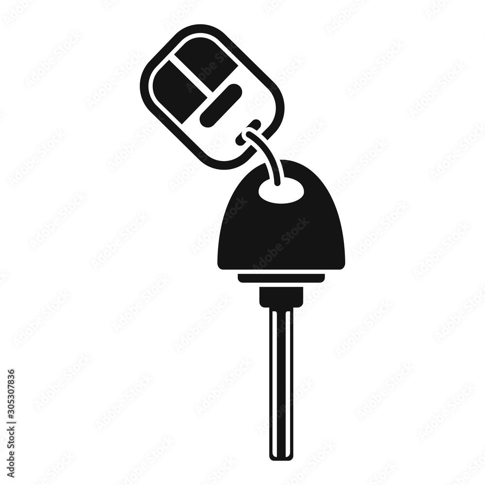 Aufkleber car key icon. simple illustration of car key vector icon for web design isolated on white background