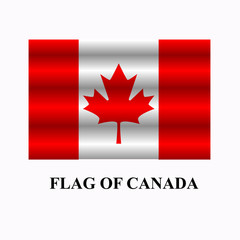 Fototapeta na wymiar Bright background with flag of Canada . Happy Canada day background. Bright button with flag.