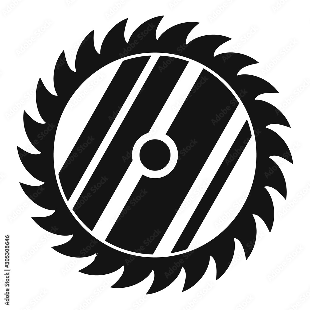 Poster circular saw icon. simple illustration of circular saw vector icon for web design isolated on white 