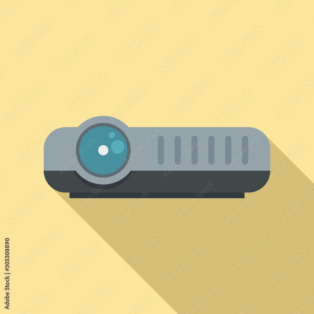 Wall mural Modern projector icon. Flat illustration of modern projector vector icon for web design