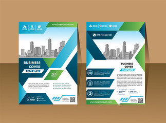 Modern cover brochure flyer design template. City background business book leaflet cover design in A4 magazines, posters, booklets, wallpaper, banners, corporate presentation.