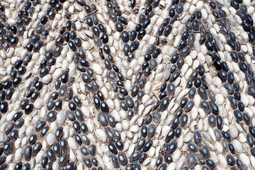 Greek mosaic of stones, Lindos, Rhodes Island