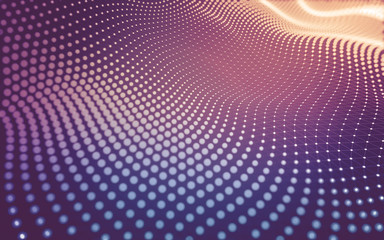 Abstract background. Molecules technology with polygonal shapes, connecting dots and lines....
