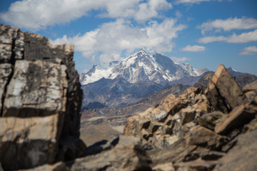 The view of Huayna Potosì from the top of Austria