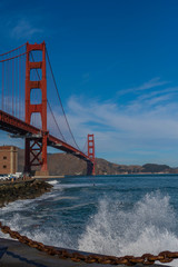 Golden Gate Bridge seen from Fort Point 