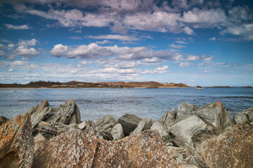 Fototapeta na wymiar Nelson Bay and West Point State reserve, Tasmania, Australia