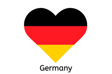German flag icon, Germany country flag vector illustration