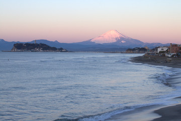 紅富士と江ノ島