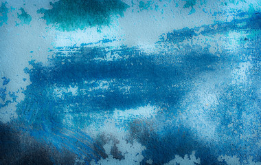 Beautiful Abstract Grunge Decorative Blue Wall Background.