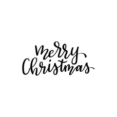 Merry Christmas vector text Calligraphic Lettering design card template. Creative typography for Holiday Greeting Gift Poster. Calligraphy Font style Banner.