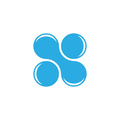 square liquid dots design logo vector