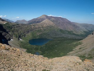 An Alpine Lake on the Trail between Dawson Pass and Pitamakan Pass