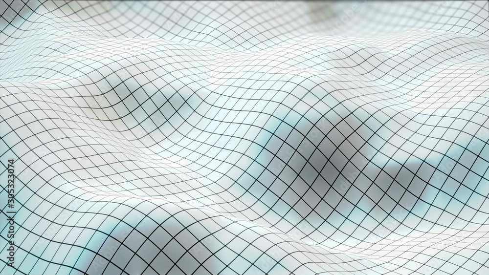 Poster light grid background - seamless loop - 3d illustration