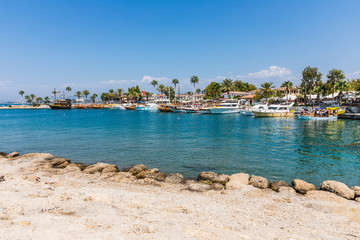 Sea coast in Side one of the best-known classical sites in Turkey. 