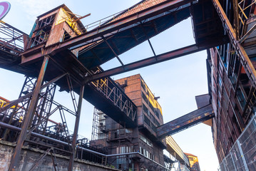 Fototapeta na wymiar Closed metallurgical plant in Ostrava, Czech Republic