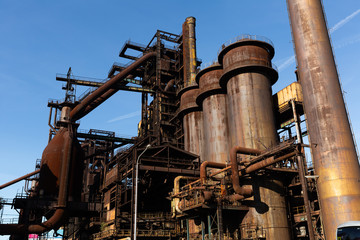 Fototapeta na wymiar Closed metallurgical plant in Vitkovice (Ostrava). Czech Republic