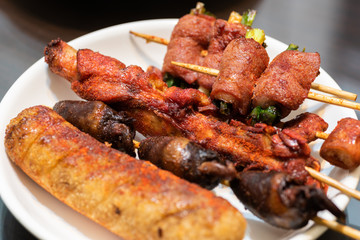 Taiwanese snacks of bbq