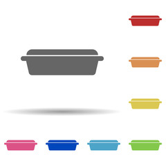 Pan in multi color style icon. Simple glyph, flat vector of web icons for ui and ux, website or mobile application