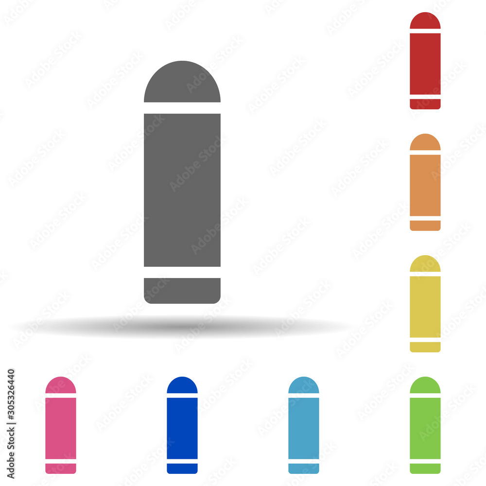 Poster bullet in multi color style icon. simple glyph, flat vector of web icons for ui and ux, website or m
