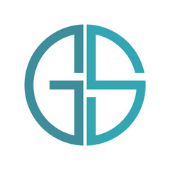 Obraz premium Initial Letter GS Logo Template Vector Design