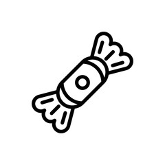 candy outline icon. vector illustration. Isolated on white background.