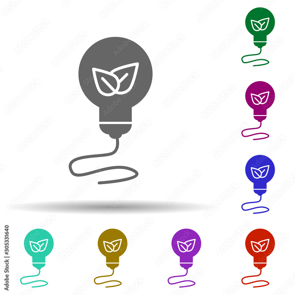 Poster net energy in multi color style icon. simple glyph, flat vector of energy icons for ui and ux, websi