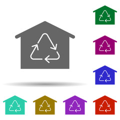 Processing in multi color style icon. Simple glyph, flat vector of energy icons for ui and ux, website or mobile application