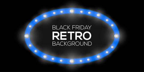 Black friday retro background