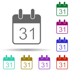 Deadline in multi color style icon. Simple glyph, flat vector of software development icons for ui and ux, website or mobile application