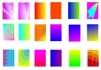 set of abstract multi colored square for wallpaper screen smart phone computer print fabric cover card isolate on white background vector eps 10