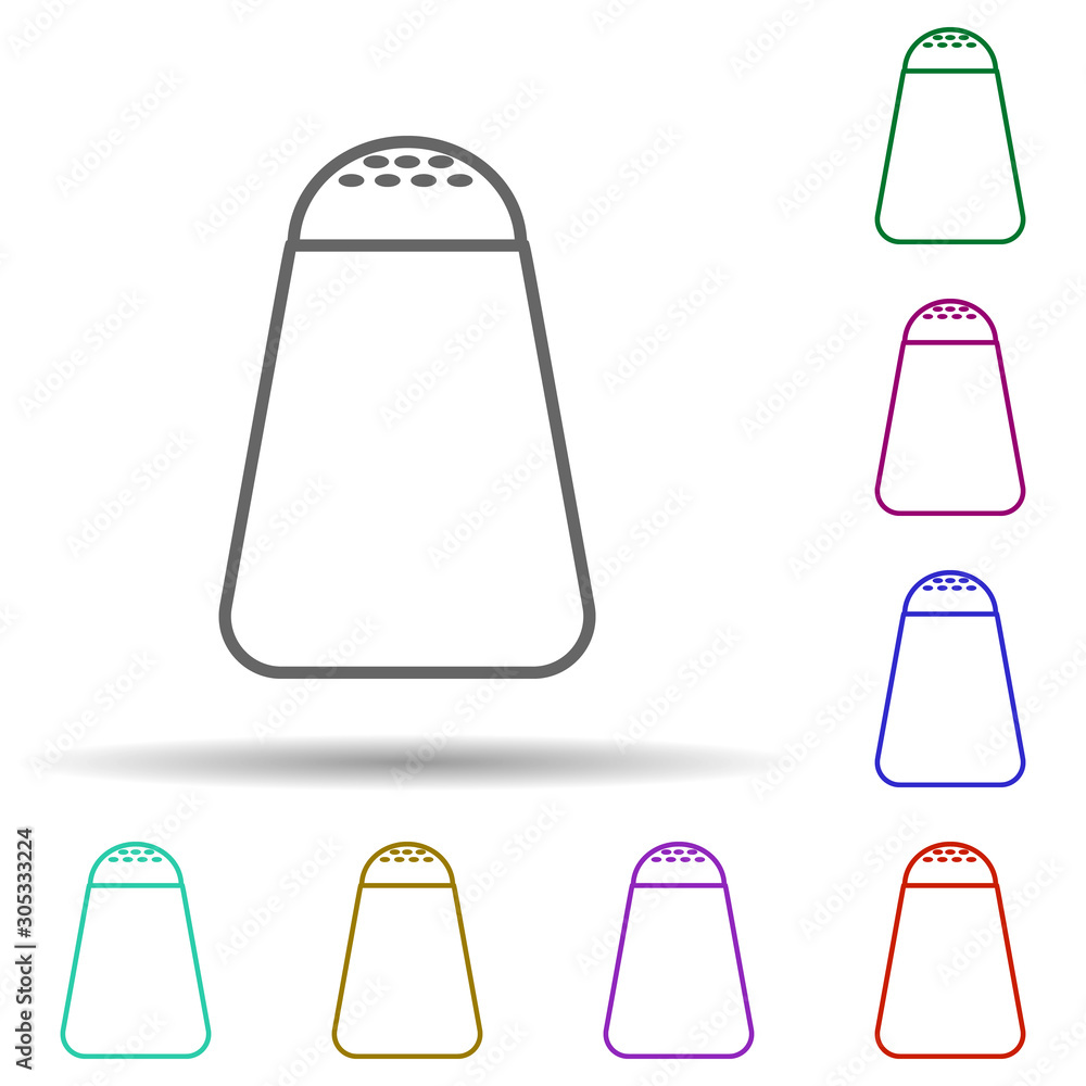 Poster the sun multi color icon. simple thin line, outline vector of web icons for ui and ux, website or mo