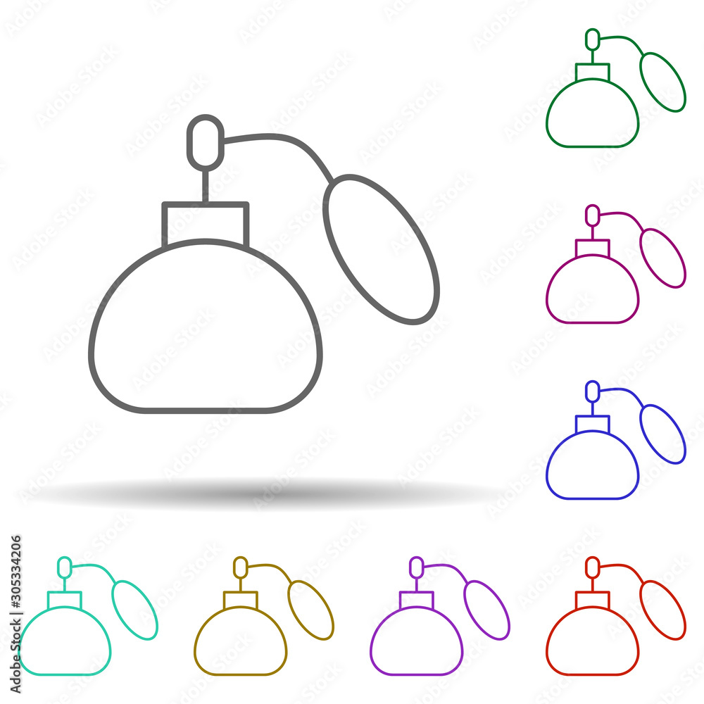 Poster spirits multi color icon. simple thin line, outline vector of web icons for ui and ux, website or mo